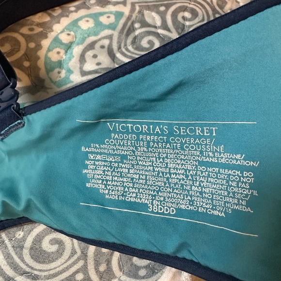 Victoria's Secret Blue, White, and Pink Bra Trio - Picture 5 of 6